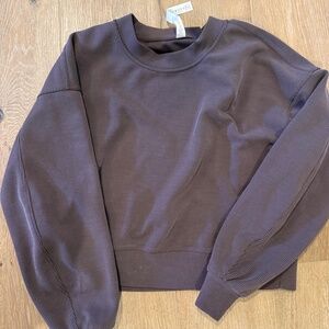 Lululemon - Brown ribbed sweatshirt size 4